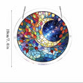 Colorful Stained Glass Style Puzzle Acrylic Suncatcher 6H7HLS181
