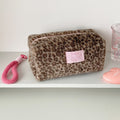 Stylish Leopard Lint Large Capacity Makeup Bag MK2BW6S10BOB59