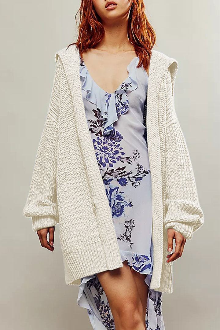 Lapel Loose Button Cardigan - DippedShop Wholesale - #0931