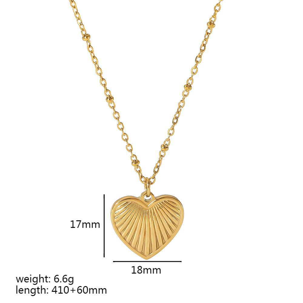 Gold Plated Heart Choker - DippedShop Wholesale - #9459