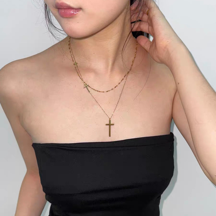 Gold Plated Layered Necklace - DippedShop Wholesale - #3347