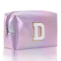 Simple Initial Letter Embroidered Portable Makeup Bag 6S10BOB1037