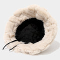 Trendy Faux Fur Warm Fuzzy Bucket Hat 6W6HAT529