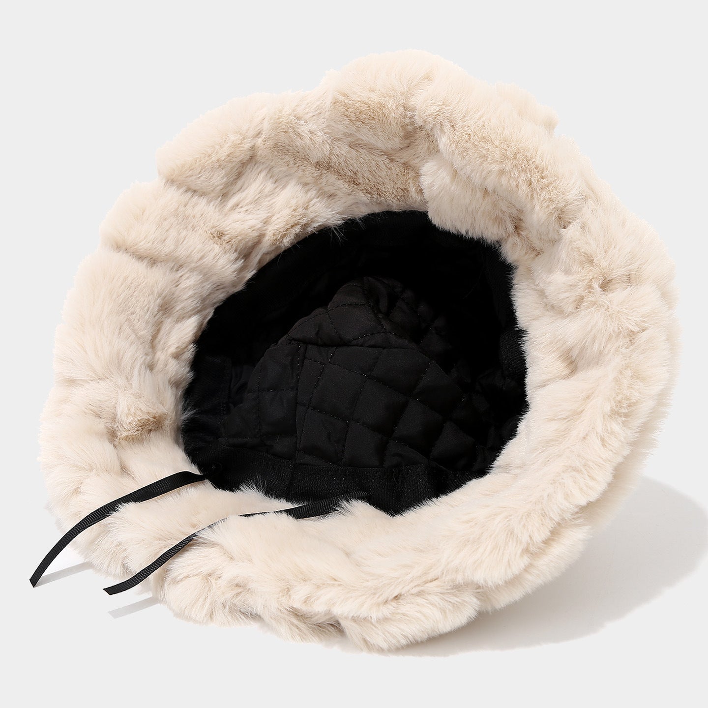 Trendy Faux Fur Warm Fuzzy Bucket Hat 6W6HAT529