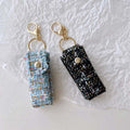 Tweed Lipstick Pouch Keychain - DippedShop Wholesale - #3651