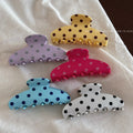 Stylish Polka Dots Large Acetate Hair Claw 8AS6HCP296L