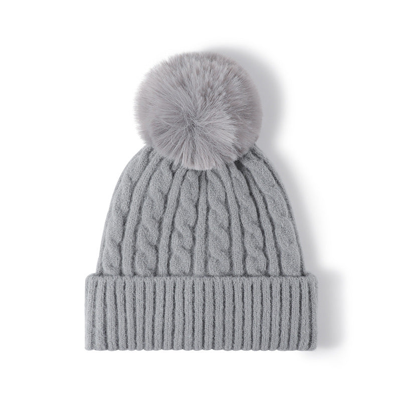 Cable Knit Pompom Beanie - DippedShop Wholesale - #9299