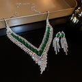 Stylish Rhinestones Tassel Choker Necklace 6W6JNC978