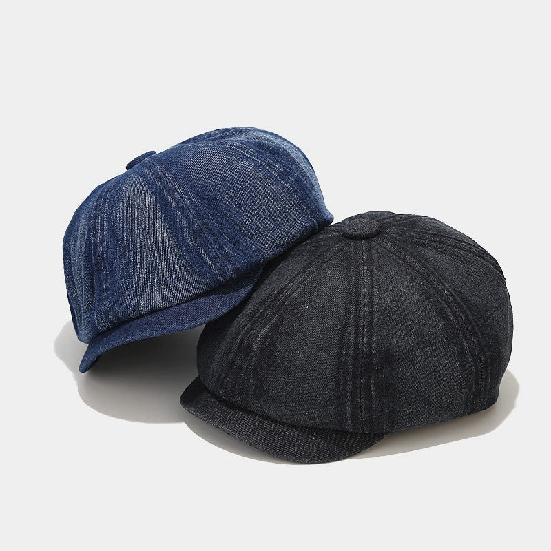 Denim Newsboy Cap - DippedShop Wholesale - #3331