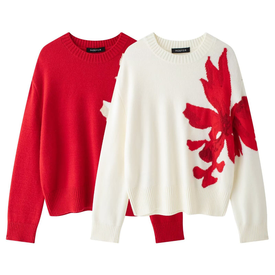 Trendy Color Block Jacquard Embroidered Knit Sweater DP25E525