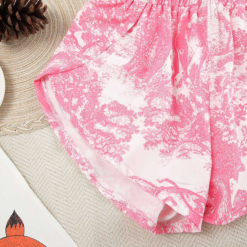 Print Soft Homewear Set - DippedShop Wholesale - #1235