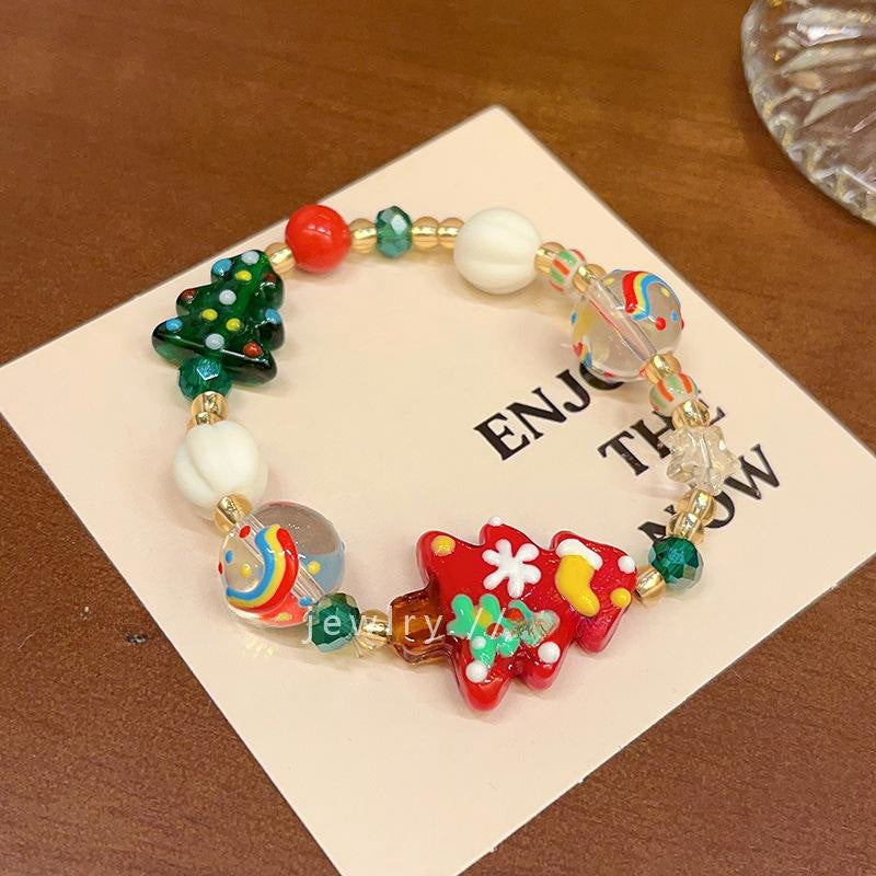 Snowman Bell Tassel Bracelets - DippedShop Wholesale - #1331