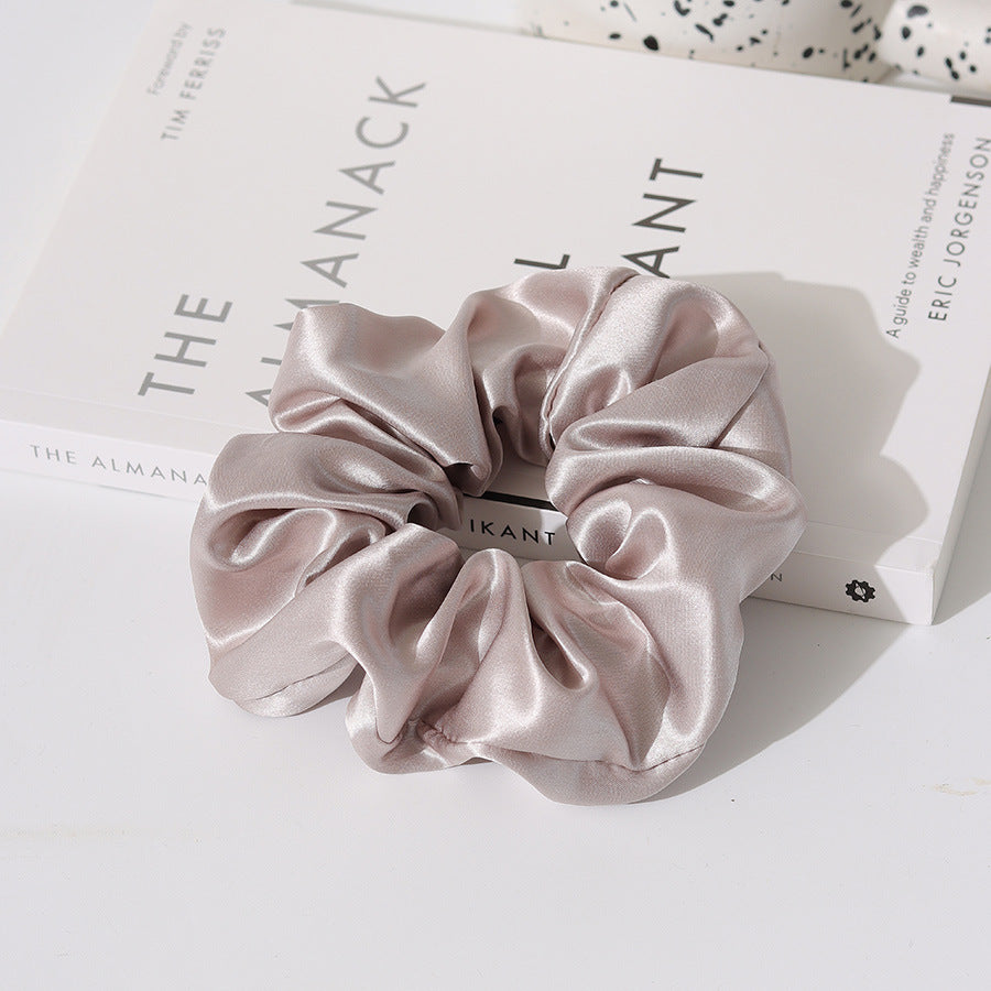 Simple Solid Color Silk Hair Scrunchies 6W6HSR330