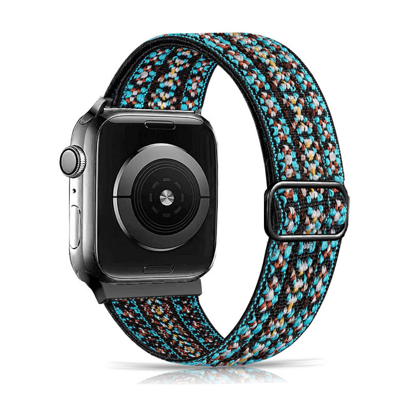 Minimalist Solid Color Nylon Weave Watch Band 6W6JWA111