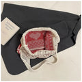 Casual Heart Knitted Hollow Out Shoulder Bag 6W10BBG1794