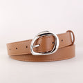 Trendy Solid Color Adjustable Leather Waist Belt 6W6JBT149