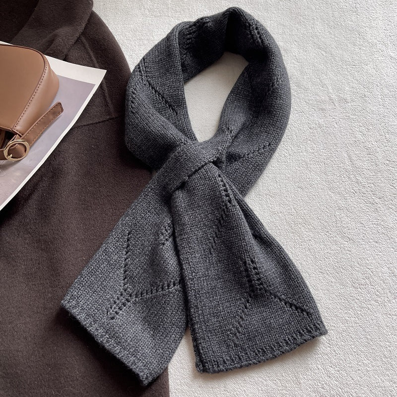 Diamond Fastened Knit Scarf - DippedShop Wholesale - #7923
