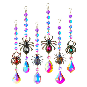 Halloween Jeweled Spider Crystal Suncatcher 6H7HLS140