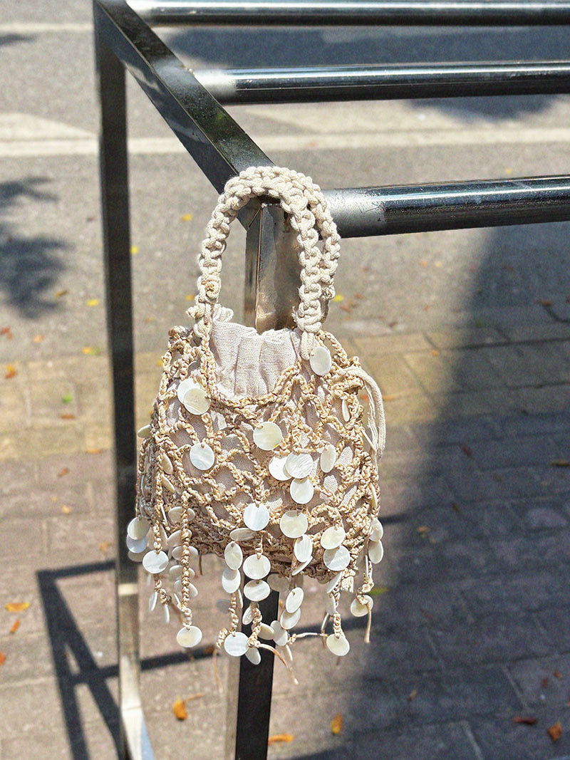 Fashion Hollow Out Shell Hand-Woven Handbag 8BW6BBG412