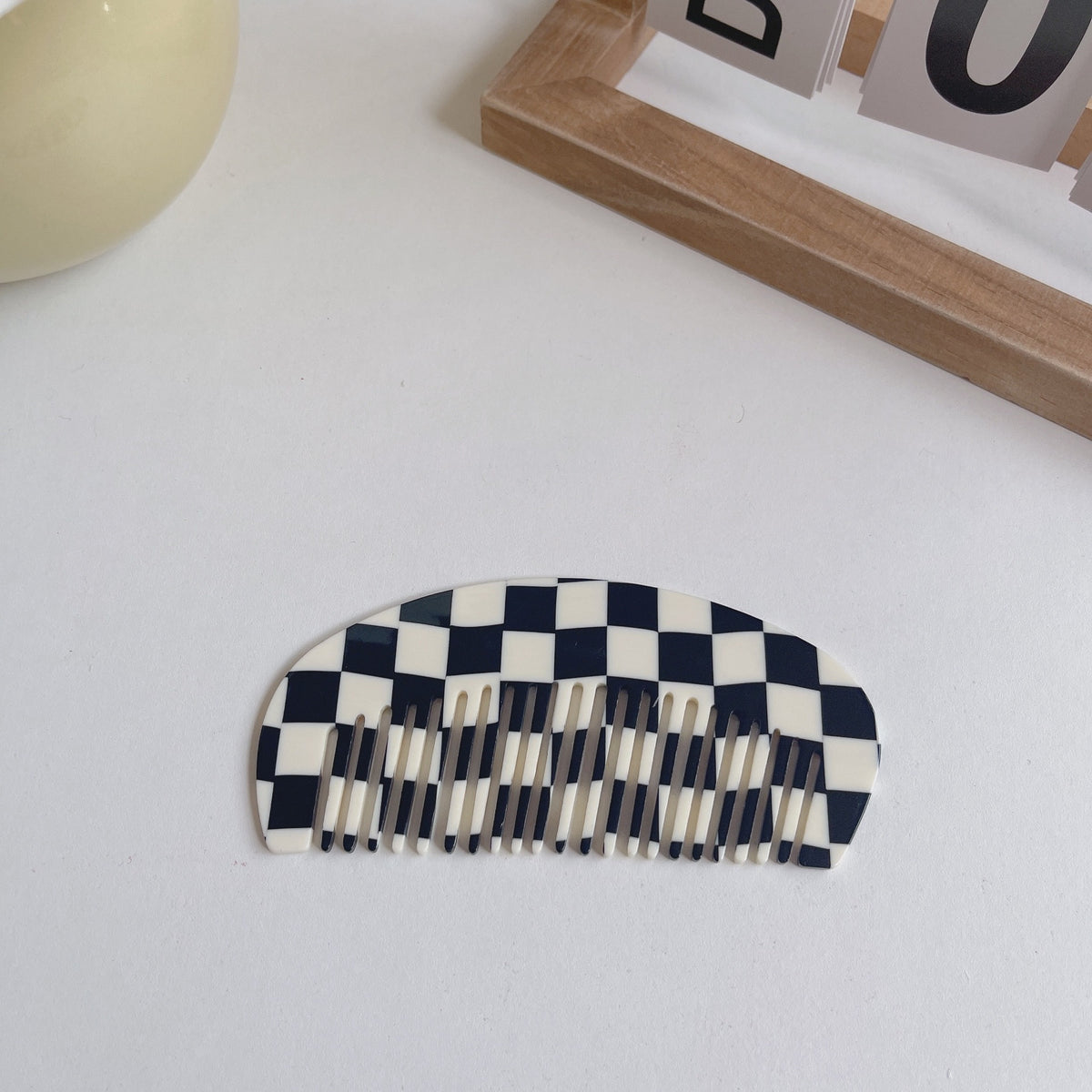 Checkered Half-Moon Combs - DippedShop Wholesale - #4211