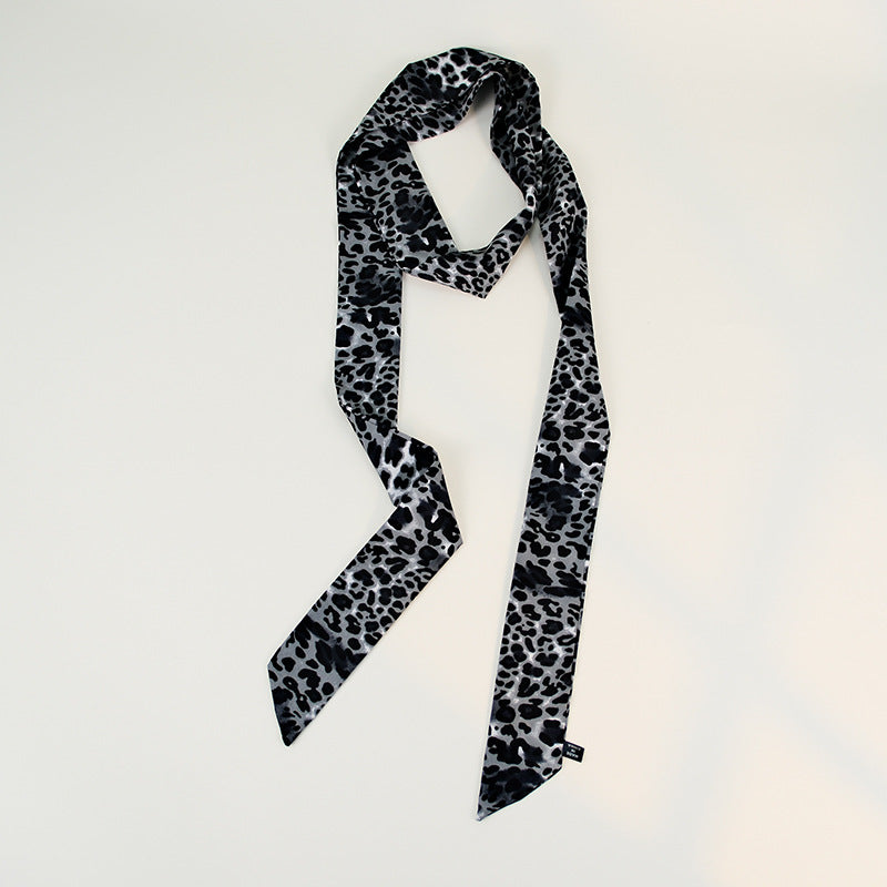 Vintage Leopard Print Silk Scarf 6W6NSI255