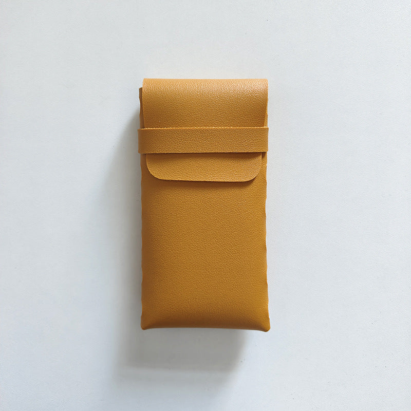 Minimalistic PU Leather Sunglass Case - DippedShop Wholesale - #5715