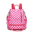 Trendy Checkerboard Pattern Lightweight Backpack 6S10BBG1451