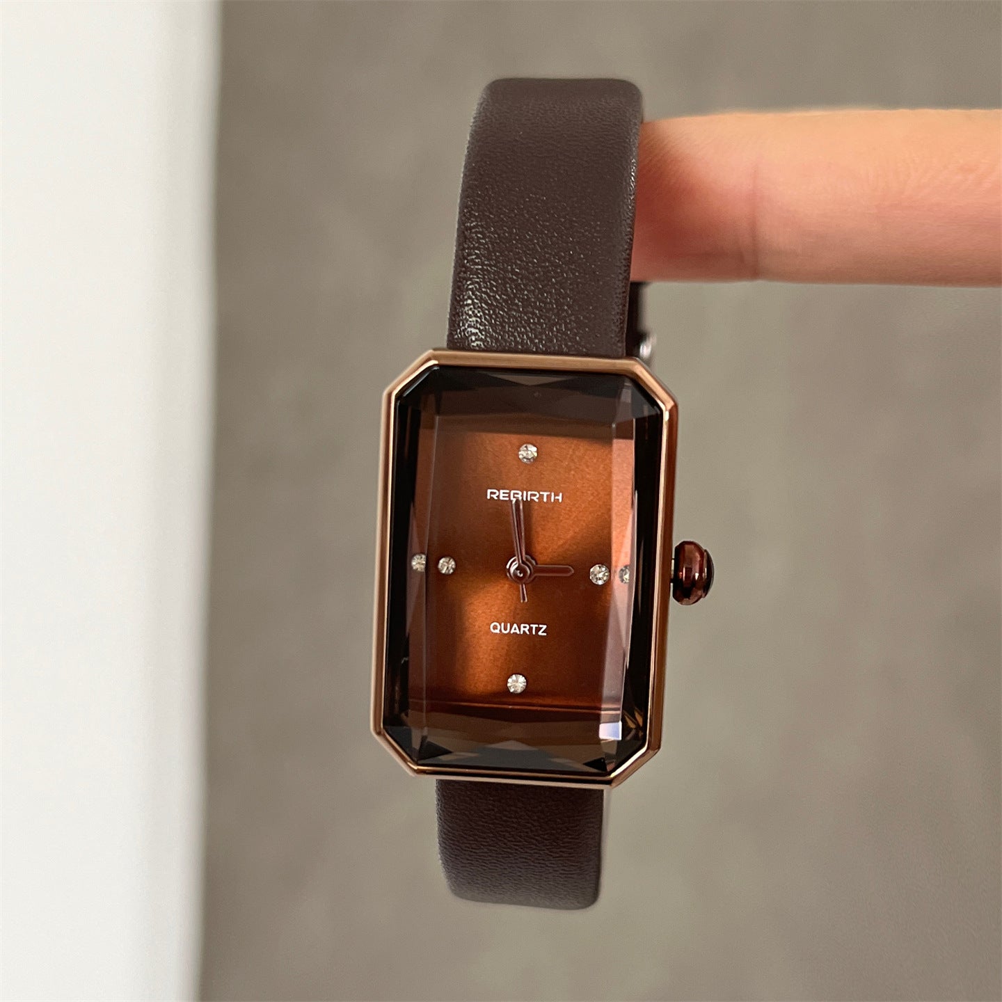 Minimalist Hexagon Leather Watch - DippedShop Wholesale - #7203