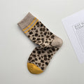 Leopard Print Crew Socks - DippedShop Wholesale - #2579