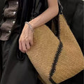 Straw Woven Large Capacity Beach Shoulder Bag 8CW6BBG516L