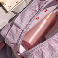 Plaid Color Block Makeup Bag - DippedShop Wholesale - #6291