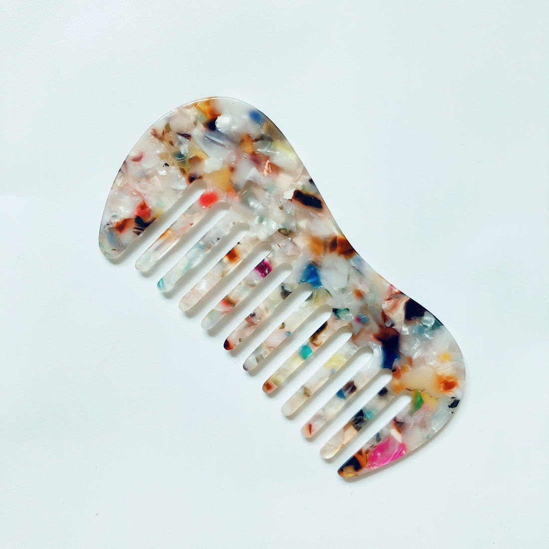 Mini Curved Marble Acetate Hair Combs MK2BLM6C5CB79