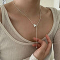 Minimalist Double Layered Snake Chain Necklace 6W6JNC429