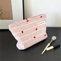 Striped Color Block Makeup Bag - DippedShop Wholesale - #9235