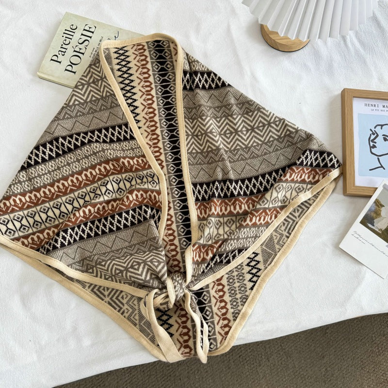 Knit Triangle Shawl - DippedShop Wholesale - #5299