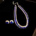 Elegant Geometry Rhinestone Choker Necklace 6W6JNC956