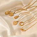 Chic Gold Plated Moon Pendant Choker Necklace 6W6JNC629