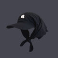 Solid Color Letter Embroidery Bandana Baseball Cap MK2BW6W6HAT98