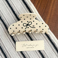 Cute Polka Dots Rhinestone Hair Claw 6W6HCP1663