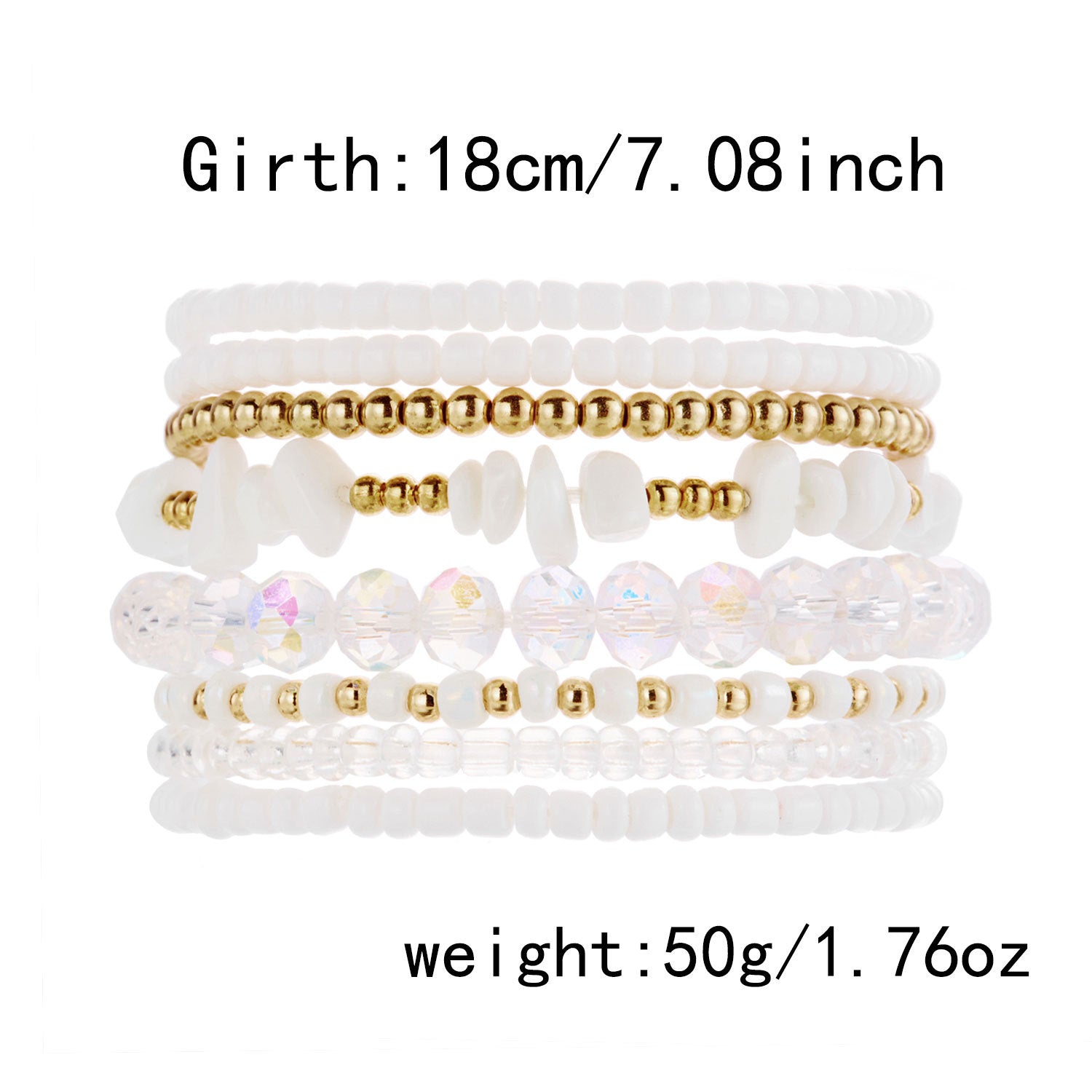 Boho-style Multi Layer Beaded Bracelets 6W6JBR502
