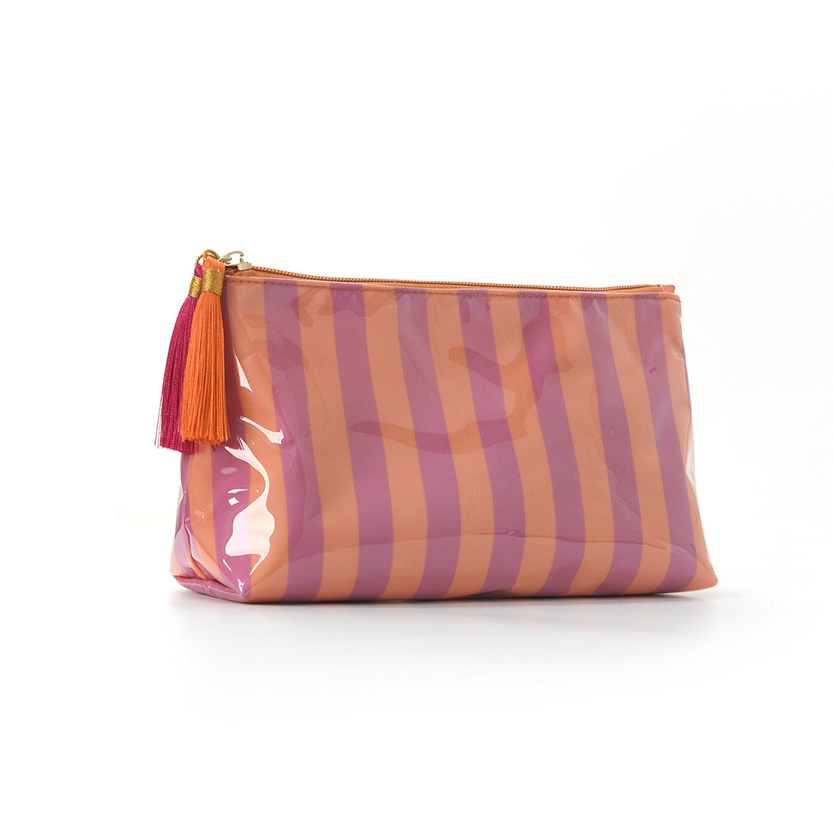 Chic Striped Large Capacity Waterproof Cosmetic Bag MK2BLW6C5CO14