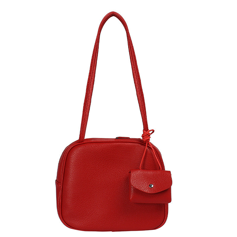 Solid Square Shoulder Bag - DippedShop Wholesale - #0611