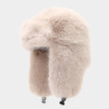 Fashion Solid Color Fuzzy Faux Fur Trapper Hat 6W6HAT530