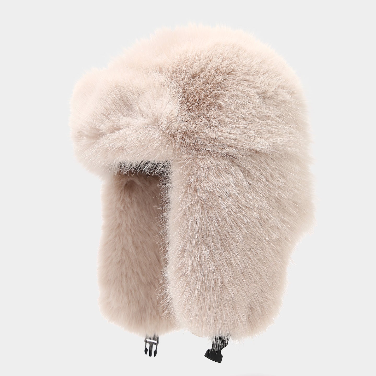 Fashion Solid Color Fuzzy Faux Fur Trapper Hat 6W6HAT530