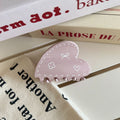 Cute Solid Color Heart Shape Hair Claws 6W6HCP1214