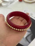 Vintage Enamel Gold Plated Beaded Bangle Bracelet 6W6JBR604