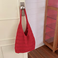 Solid Color Hollow Woven Shoulder Bag 6W10BBG1793