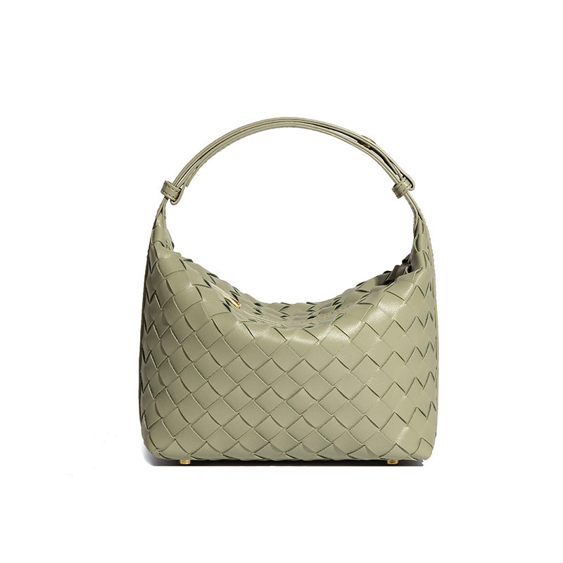 Minimalist Solid Color Woven Mini Handbag 6W10BBG2420