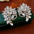 Full Rhinestone Heart Geometric Stud Earrings 6W6JER763
