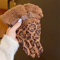 Faux Fur Winter Gloves - DippedShop Wholesale - #9587